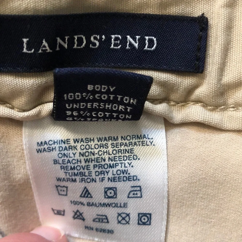 Land's End Skirt Girls Size 10 Tan Khaki Cargo‎